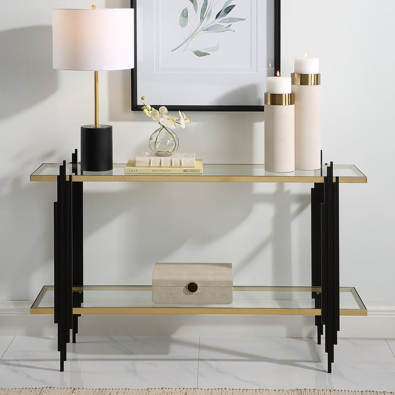 Uttermost Empire Cityscape Console Table - ALCOVE LIGHTING