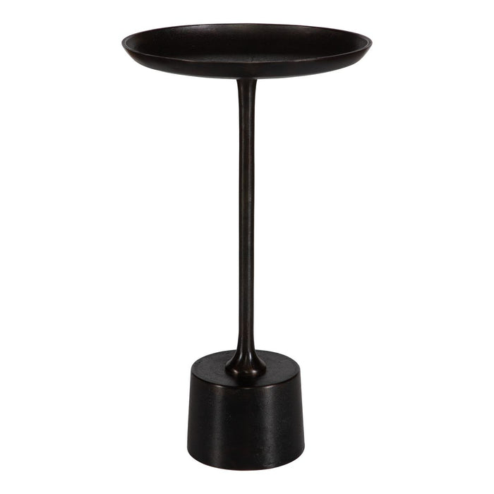 Orsten Dark Brown Oxidized Accent Table (13 in. W x 23 in. H)