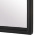 Arvisa Matte Black Mirror | Modern Arch Iron Frame Bathroom Vanity Mirror (24 in. W x 39 in. H x 1 in. D)