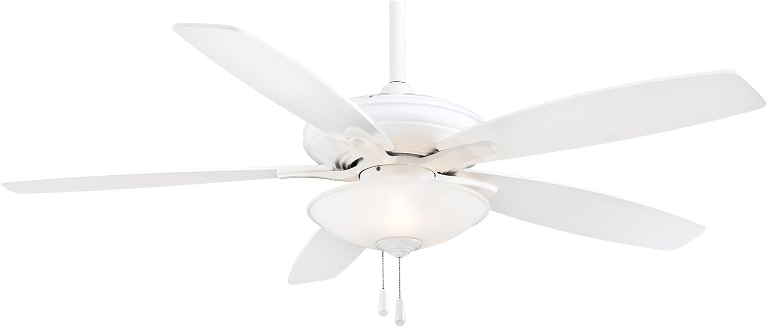 Minka Aire F522L-WH Mojo 52" White Ceiling Fan with LED Light