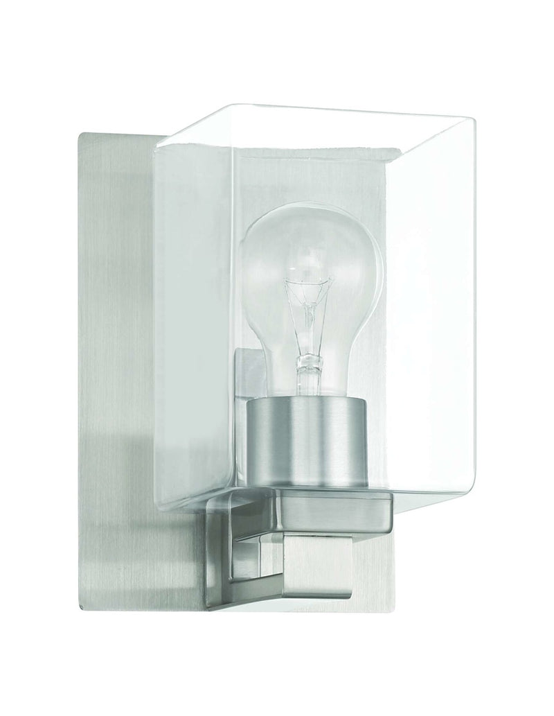 Craftmade 18506BNK1 McClane 1 Light Wall Sconce -Brushed Polished Nickel - ALCOVE LIGHTING