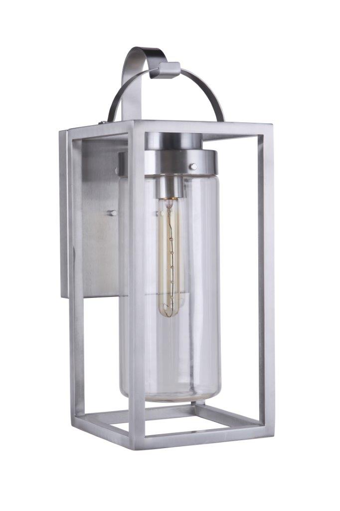 Craftmade ZA4814-SA Neo 1 Light Medium Outdoor Wall Lantern -Satin Aluminum - ALCOVE LIGHTING