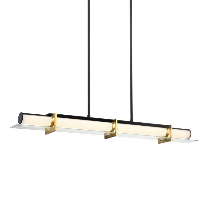 George Kovacs P1516-707-L Midnight Gold LED Light Island -Sand Coal and Honey Gold