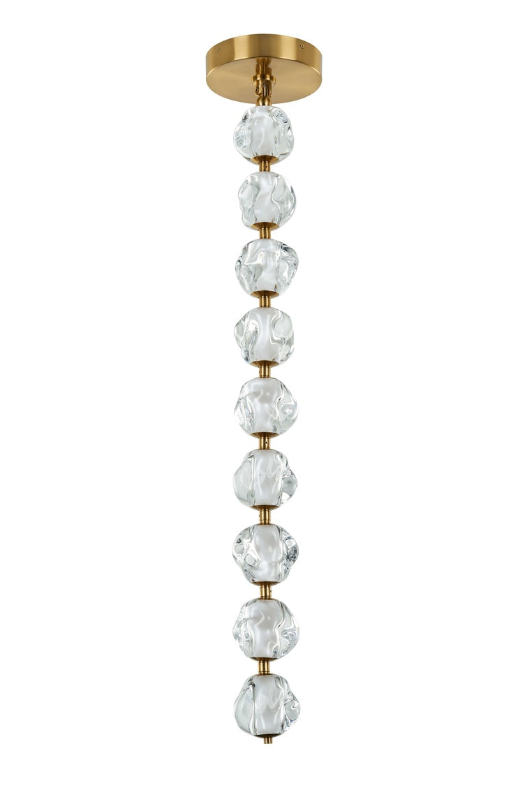 Craftmade 59492-SB-LED Jackie 9 Light LED Pendant -Satin Brass