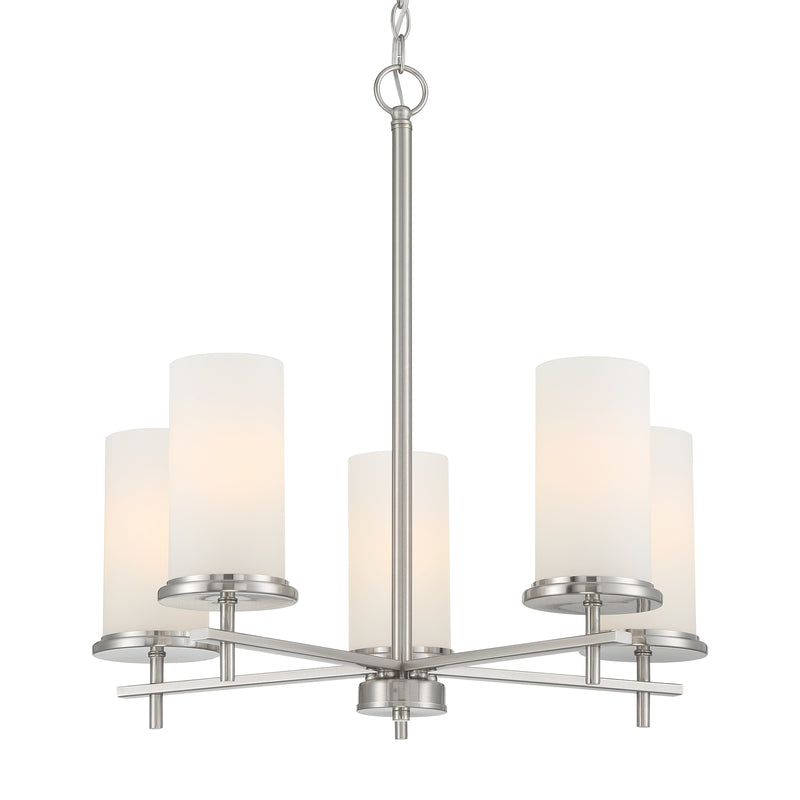 Minka Lavery Haisley 5 Light Chandelier-Brushed Nickel