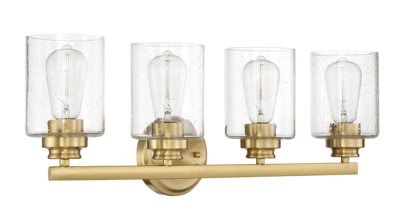 Craftmade 50504-SB Bolden 4 Light Vanity -Satin Brass - ALCOVE LIGHTING