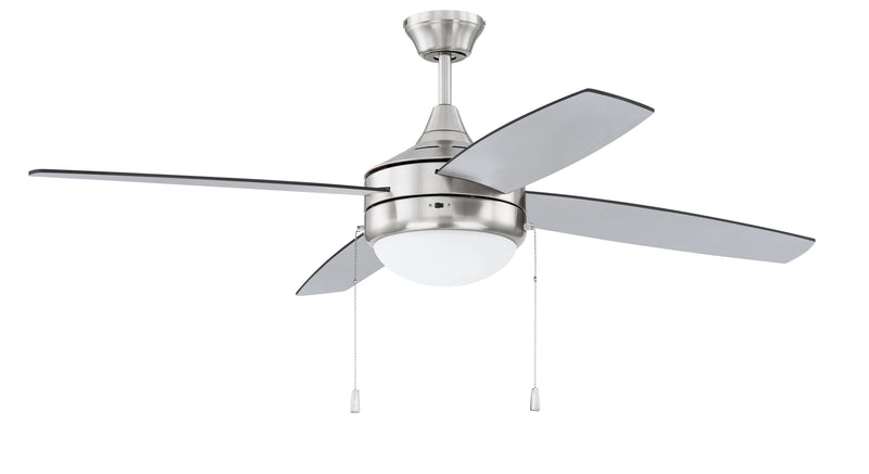 Craftmade EPHA52BNK4-BNGW Phaze Energy Star 4 LED Ceiling Fan -Brushed Polished Nickel
