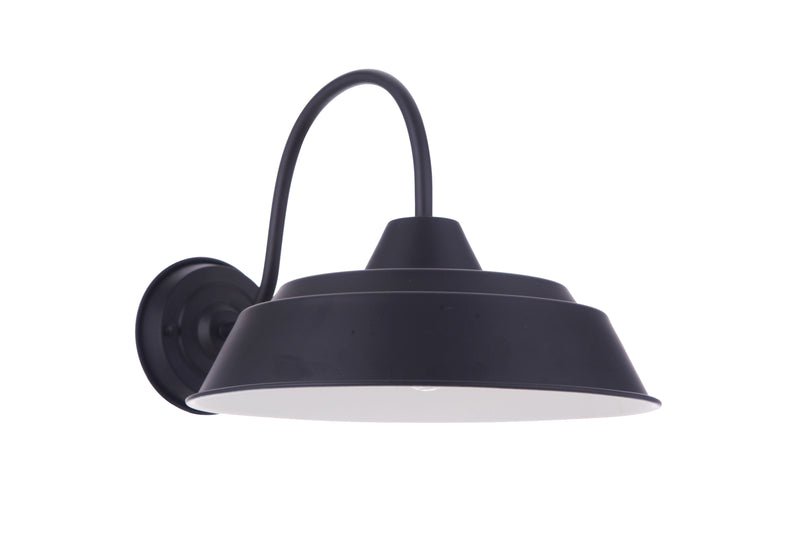 Craftmade ZA5514-MN Landmark 1 Light 12" Outdoor Wall Lantern -Midnight - ALCOVE LIGHTING