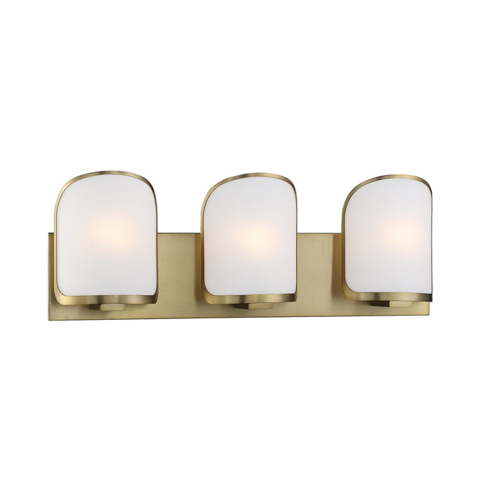 Minka Lavery Bishop Crossing 3 Light Bathroom Vanity Light-Soft Brass