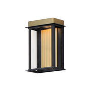 Maxim 50752BKGLD Rincon Small LED Outdoor Sconce | Black / Gold