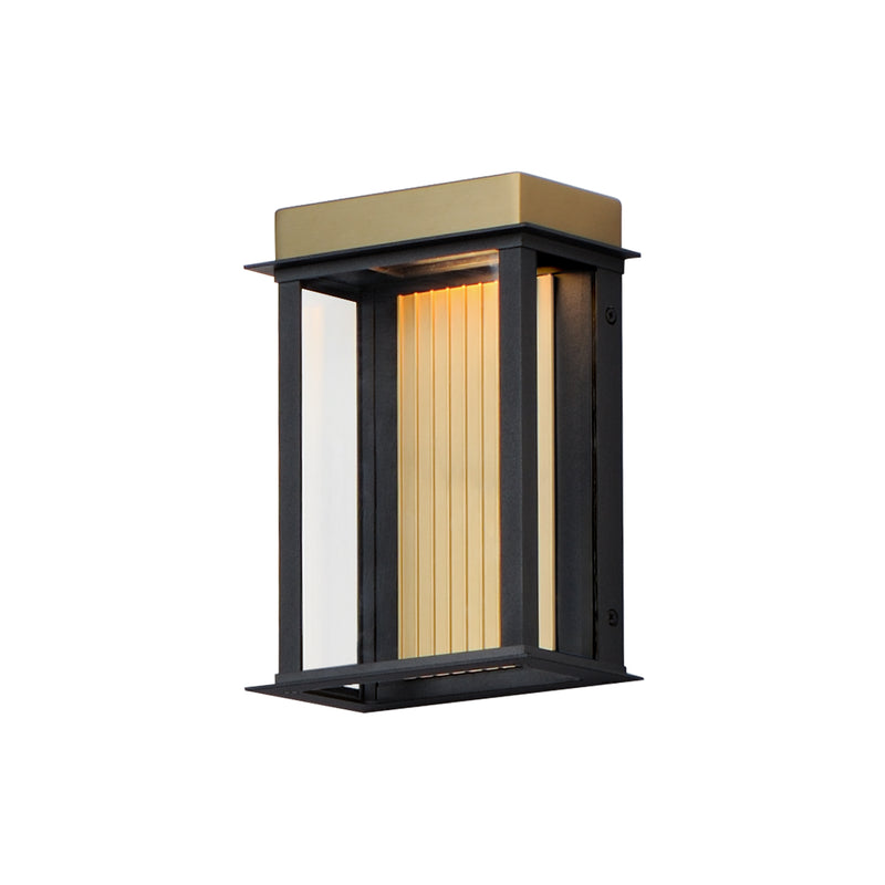 Maxim 50752BKGLD Rincon Small LED Outdoor Sconce | Black / Gold