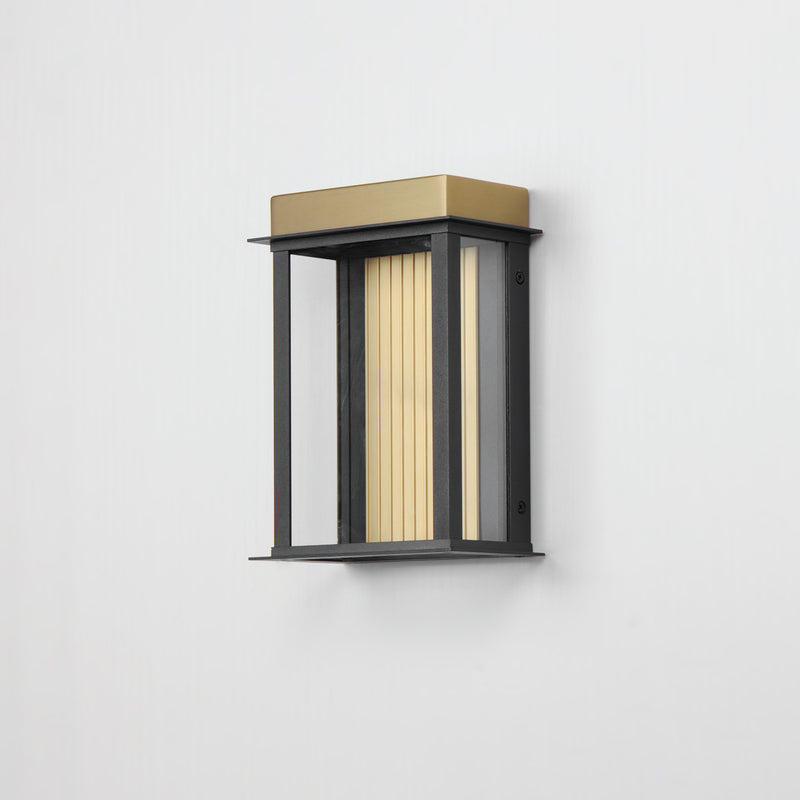 Maxim 50752BKGLD Rincon Small LED Outdoor Sconce | Black / Gold