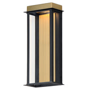 Maxim 50754BKGLD Rincon Large LED Outdoor Sconce | Black / Gold