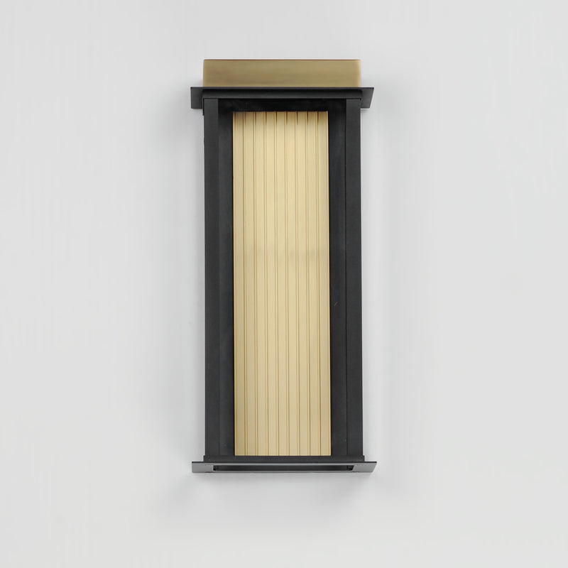 Maxim 50754BKGLD Rincon Large LED Outdoor Sconce | Black / Gold