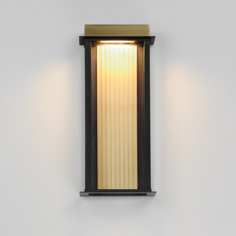 Maxim 50754BKGLD Rincon Large LED Outdoor Sconce | Black / Gold