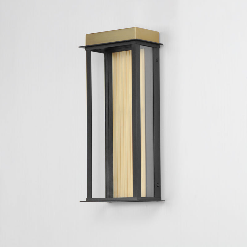 Maxim 50754BKGLD Rincon Large LED Outdoor Sconce | Black / Gold