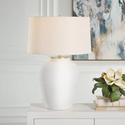 Uttermost Adelaide White Table Lamp - ALCOVE LIGHTING