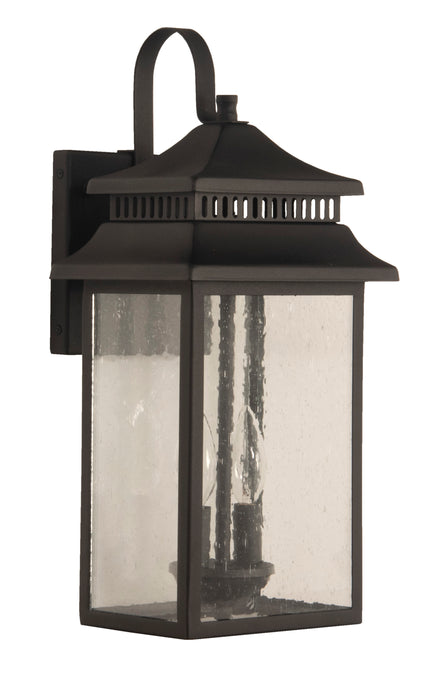 Craftmade ZA3114-TB Crossbend 2 Light Medium Outdoor Wall Lantern -Textured Black