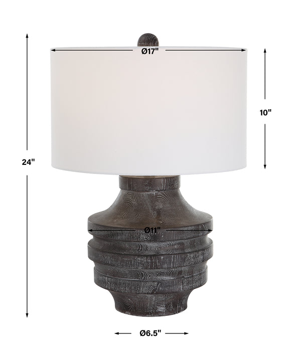 Uttermost Timber Carved Wood Table Lamp