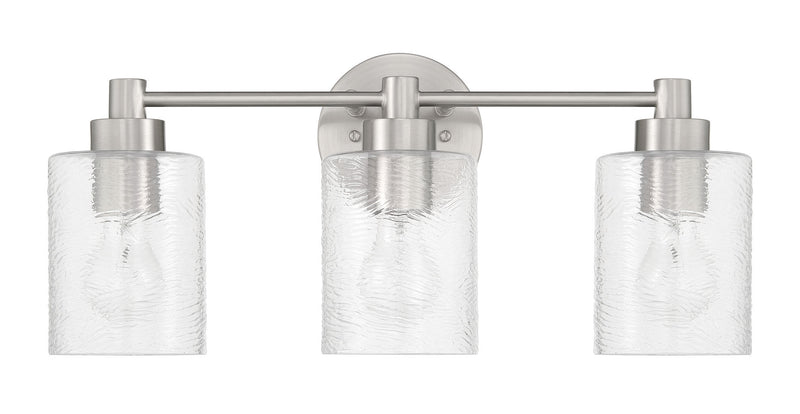 Craftmade 60203-BNK Lyndsey 3 Light Bathroom Vanity Light -Brushed Polished Nickel