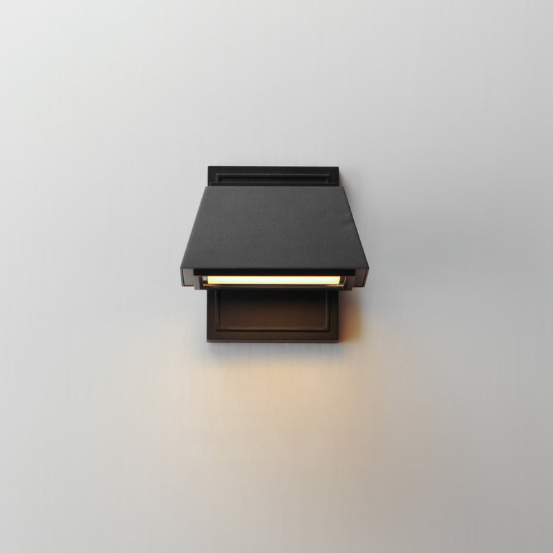Maxim 52129BK Mansard LED Outdoor Sconce | Black