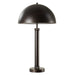 Arvessa Mid Century Modern Oil Rubbed Bronze Metal Table Lamp with Dome Shade (27" H Lamp with 8" H x 15" W Shade)