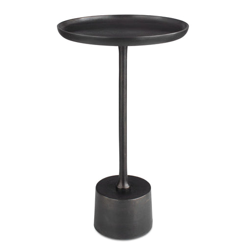 Orsten Dark Brown Oxidized Accent Table (13 in. W x 23 in. H)