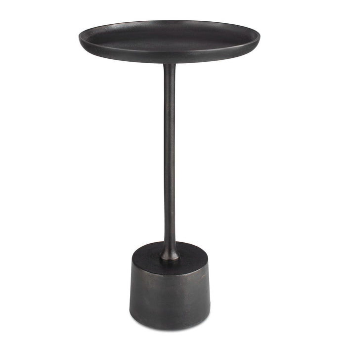 Orsten Dark Brown Oxidized Accent Table (13 in. W x 23 in. H)