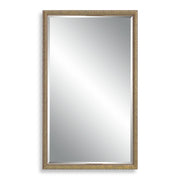 Aspra Gold Mirror | Modern Rectangle Engineered Polymer Frame Bathroom Vanity Mirror Mounted Vertical or Horizontal (24 in. W x 40 in. H x 1 in. D)