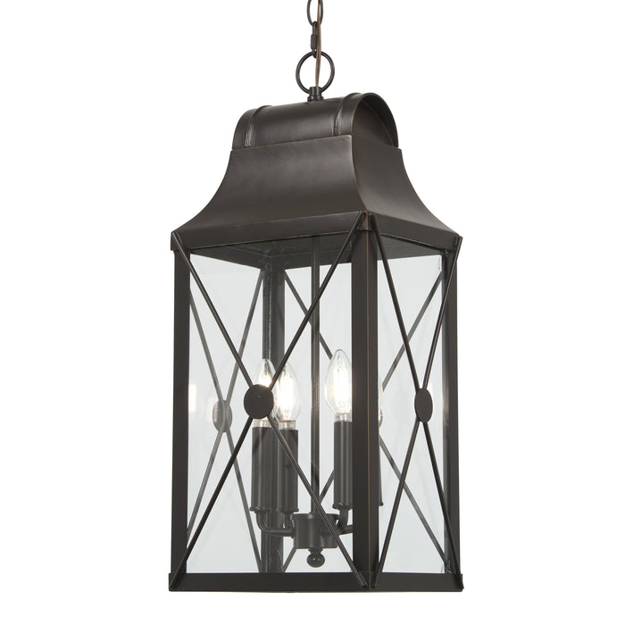 Minka Lavery Great Outdoors De Luz 4 Light Outdoor Chain Hung Lantern-Oil Rubbed Bronze