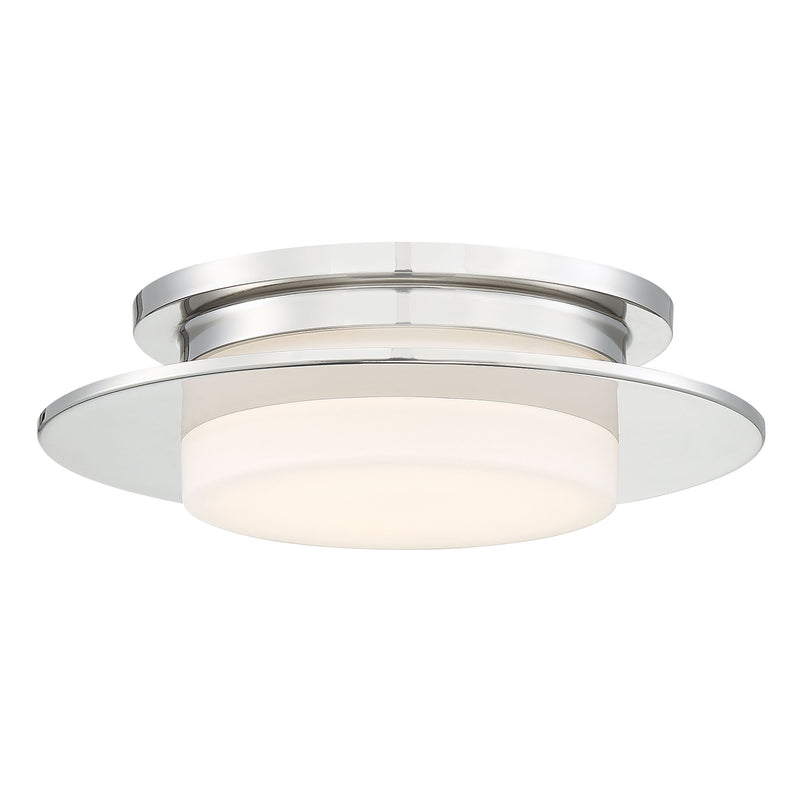 George Kovacs P2016-613-L Press LED Flush Mount -Polished Nickel - ALCOVE LIGHTING