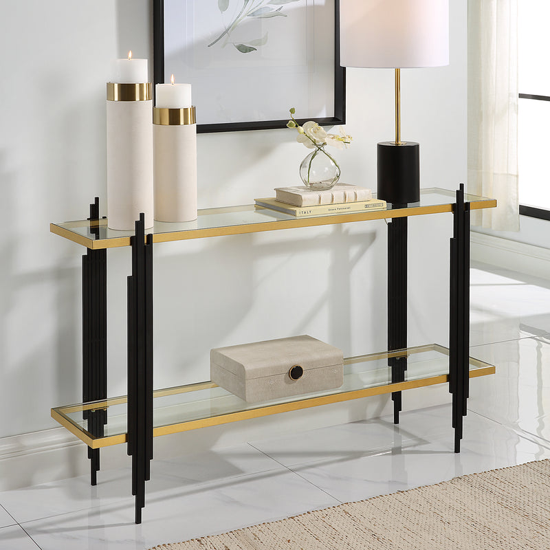 Uttermost Empire Cityscape Console Table - ALCOVE LIGHTING
