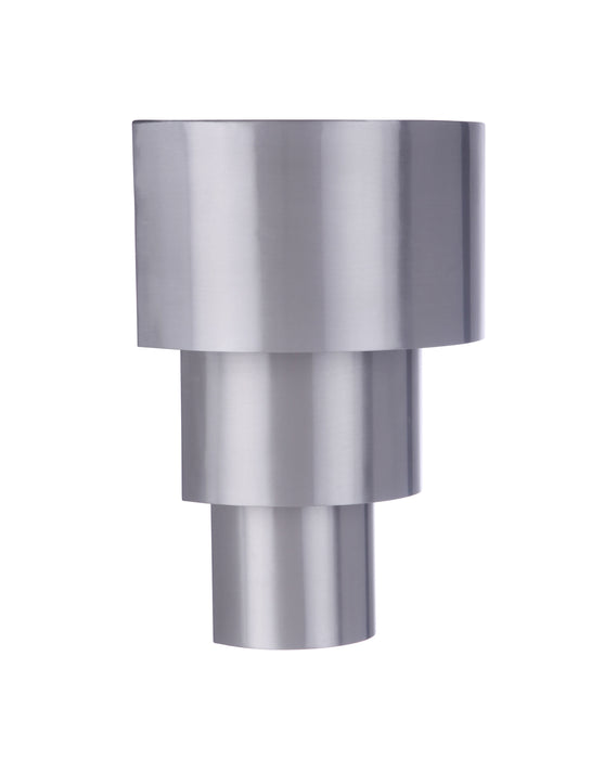 Craftmade ZA5112-SA-LED Midtown 1 Light Medium Outdoor 3 Tiered LED Wall Mount -Satin Aluminum