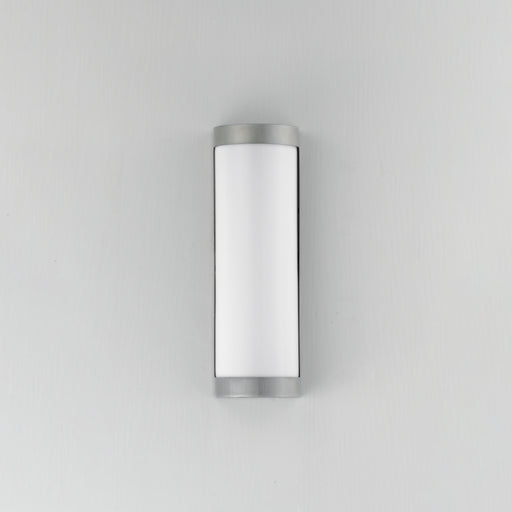 Maxim 55512WTAL Halfpipe 15" LED Outdoor Sconce 5CCT | Brushed Aluminum