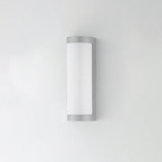 Maxim 55512WTAL Halfpipe 15" LED Outdoor Sconce 5CCT | Brushed Aluminum