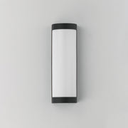 Maxim 55512WTBK Halfpipe 15" LED Outdoor Sconce 5CCT | Black