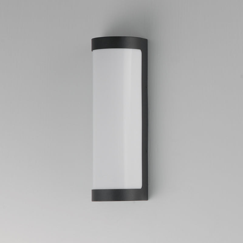 Maxim 55512WTBK Halfpipe 15" LED Outdoor Sconce 5CCT | Black