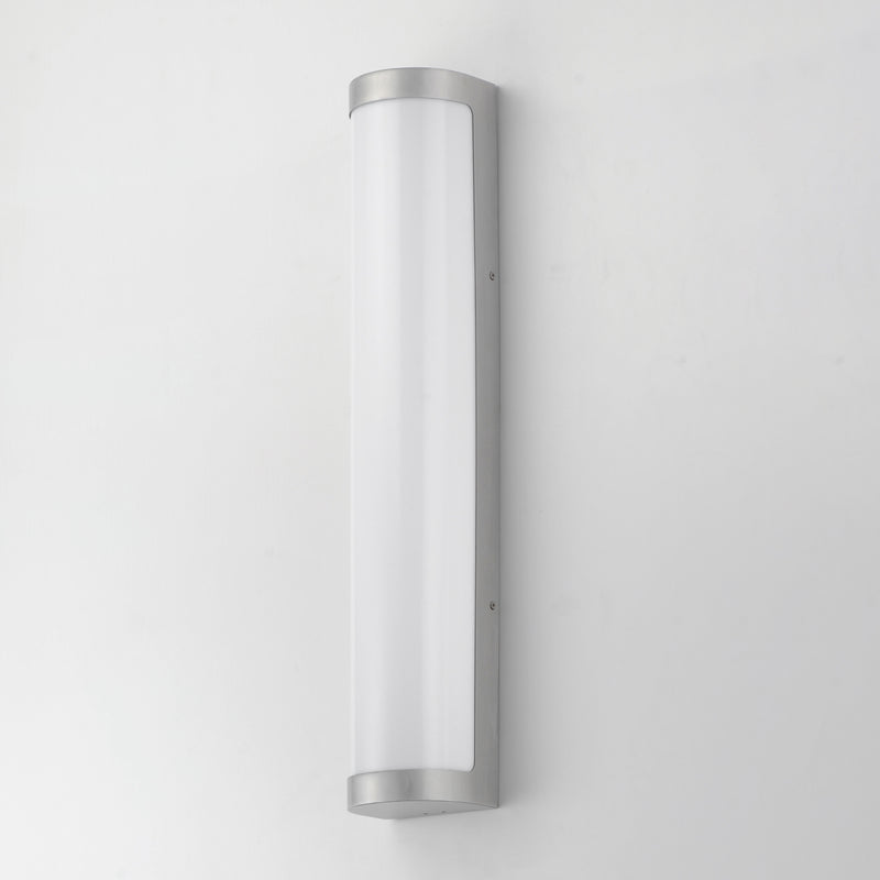 Maxim 55514WTAL Halfpipe 26" LED Outdoor Sconce 5CCT | Brushed Aluminum