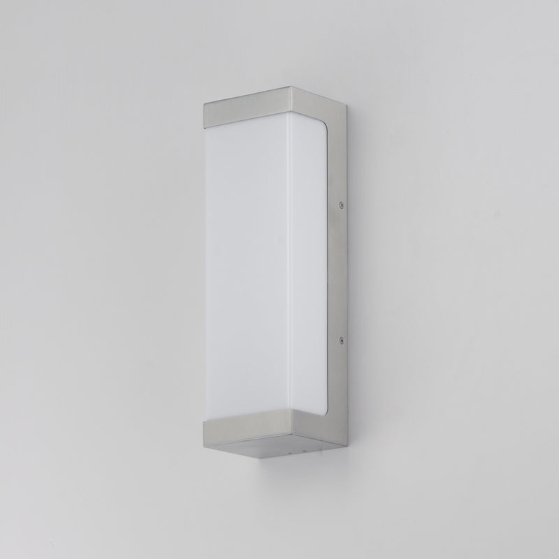 Maxim 55522WTAL Tunnel 15" LED Outdoor Sconce | Brushed Aluminum