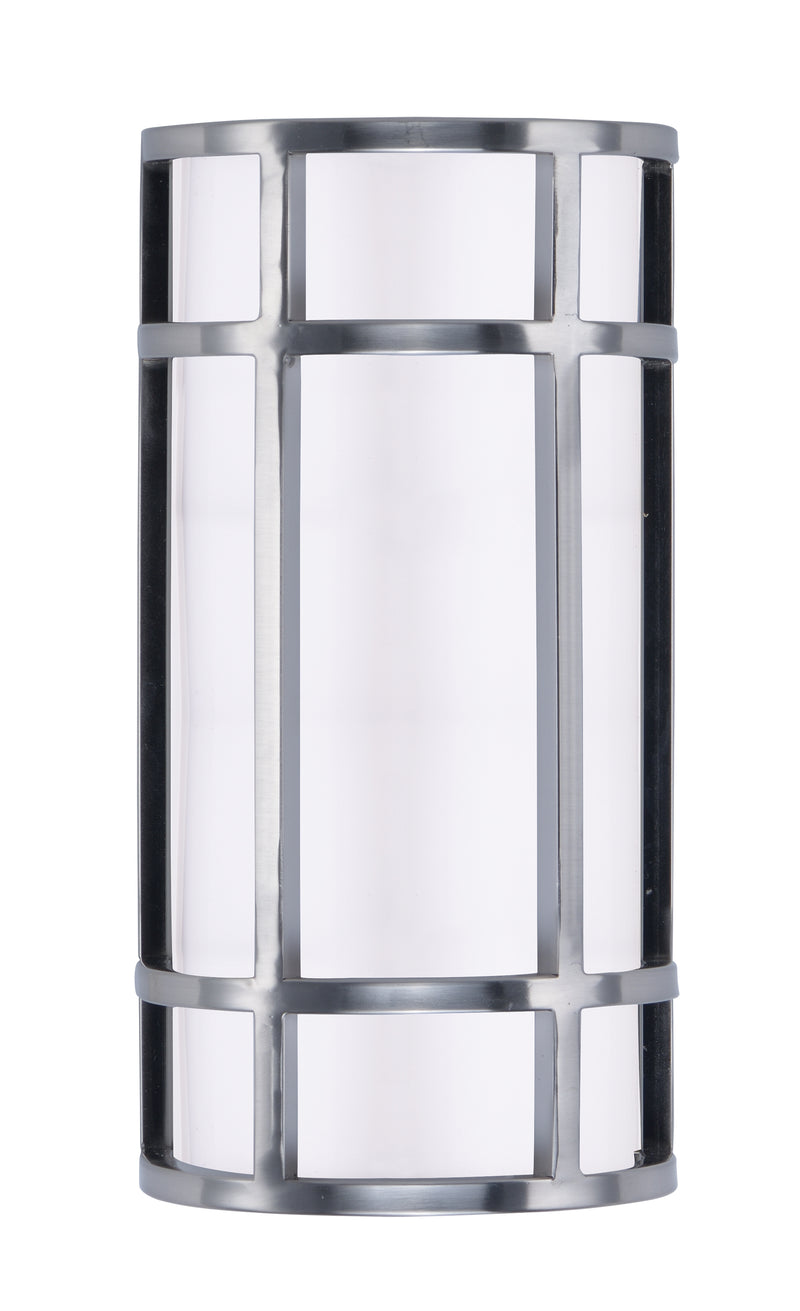 Maxim 55571WTSN Moon Ray 12" LED Outdoor Wall Sconce | Satin Nickel