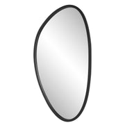 Ovalen Matte Black Mirror | Modern Engineered Polymer Frame Bathroom Vanity Mirror Mounted Vertical or Horizontal (24 in. W x 36 in. H x 2 in. D)