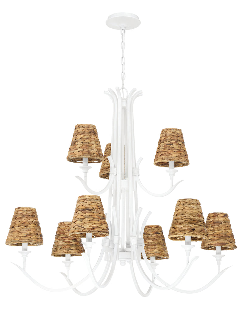 Craftmade 58329-MWW Kokomo 9 Light Chandelier -Matte White