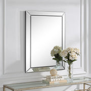 Vistella Mirror | Modern Rectangle Frameless Bathroom Vanity Mirror Mounted Vertical or Horizontal (30 in. W x 40 in. H x 1 in. D)