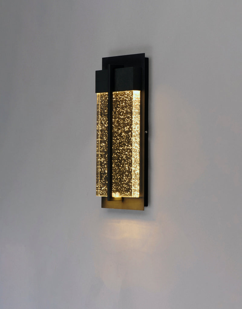 Maxim 56193BGBK Cascade LED Outdoor Wall Sconce | Black