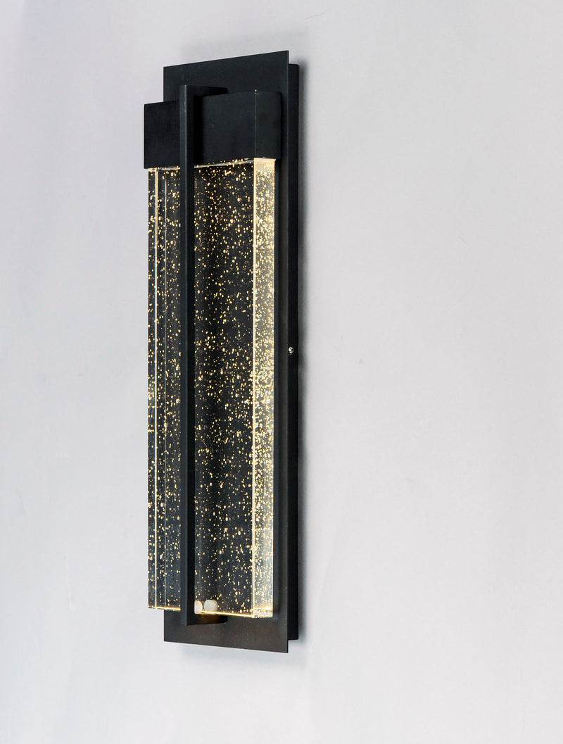 Maxim 56194BGBK Cascade LED Outdoor Wall Sconce | Black