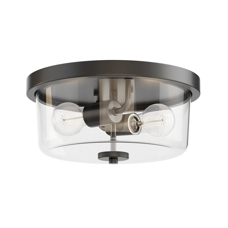 Maxim 5691CLBK Fuller 2 Light Flush Mount | Black