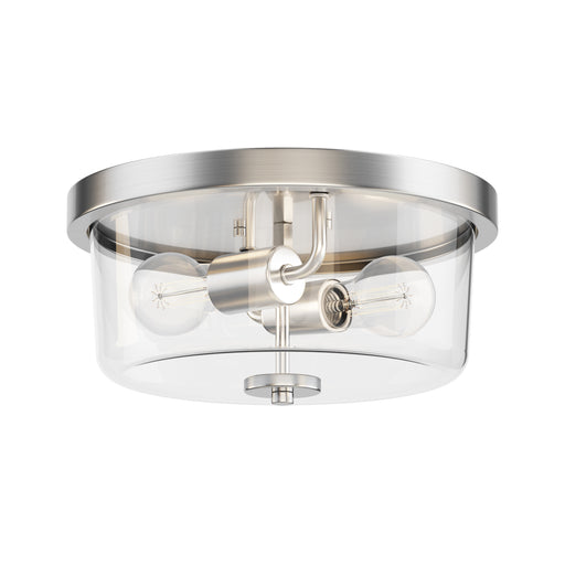 Maxim 5691CLSN Fuller 2 Light Flush Mount | Satin Nickel