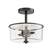 Maxim 5692CLBK Fuller 2 Light Semi Flush/Pendant Convertible | Black