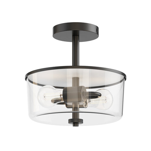 Maxim 5692CLBK Fuller 2 Light Semi Flush/Pendant Convertible | Black