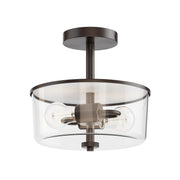 Maxim 5692CLOI Fuller 2 Light Semi Flush/Pendant Convertible | Oil Rubbed Bronze